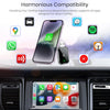 NÖRDIC 2-i-1 trådlös Android CarPlay-dongel, med USB-C-adapter, Plug & Play, WiFi 5,8 GHz, stöder iOS 10+ och Android 11+