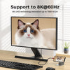 2m USB4 USB-C till C nylonflätad kabel PD3.1 med 240W snabbladdning 40G 8K60Hz 4K120Hz 5K60Hz 2x4K60Hz Emarker