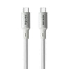 2m USB4/Thunderbolt 4 USB-C till C nylonflätad kabel PD3.1 med 240W snabbladdning 40G 8K60Hz 4K120Hz 5K60Hz 2x4K60Hz Emarker