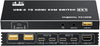 NÖRDIC USB C till HDMI KVM-switch 4K 60Hz, Type-C KVM-switch HDMI för 2 datorer 1 HDMI-skärm