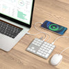 NÖRDIC 34 Keys Portable USB Wired Numeric Keypad with Hubs Numpad Keyboard Numeric Finanical Keyboard