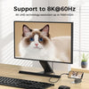 3m USB4 USB-C till C nylonflätad kabel PD3.1 240W 40G 8K60Hz 4K144Hz grå