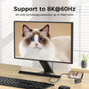 3m USB4 USB-C till C nylonflätad kabel PD3.1 240W 40G 8K60Hz 4K144Hz grå