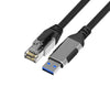 5m USB-A 3.1 till RJ45 1Gbps LAN Windows, MacOS, Linux, ChromeOS