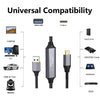 NÖRDIC 5m Aktiv USB 3.0 A till C Kabel, 5Gbps Super Speed USB-kabel Kompatibel med VR, Kamera, Dockningsstation och mer