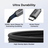 5m USB3.2 Gen1 USB-C till C nylonflätad kabel snabbladdning 3A 5Gbps Power Delivery PD 60W