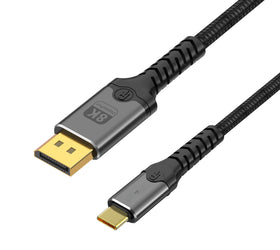 NÖRDIC 5m USBC to DP 1.4 kabel 8K60Hz 4K120Hz 32,4Gbps bi-directional
