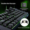 NÖRDIC 60% Wired Mechanical Keyboard US layout with Red Switches, LED Backlit Ultra-Compact 61 Keys Mini Office Keyboard for Windows Laptop PC Gamer