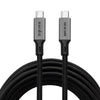 7m USB 3.2 Gen 2 USB-C till C nylonflätad kabel PD3.1 240W 10G 4K60Hz svart