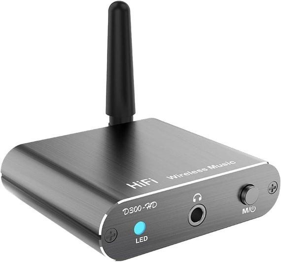 Bluetooth 5.2 Music Receiver, HiFi AUX Optical Coaxial Output, Wireless Audio Adapter for Home Stereo Headphones Speakers