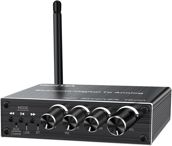 Bluetooth 5.4 Audio Receiver DAC Converter USB Memory  3.5MM AUX RCA Coax