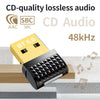 NÖRDIC Bluetooth 6.0 trådlös Bluetooth-dongel/mottagare, Plug and Play, Windows 11/10/8.1, för styrning, hörlurar, tangentbord, mus