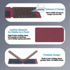 NÖRDIC Bluetooth Keyboard with Touchpad, Ultra-Thin Portable for Windows/Mac/iOS/Android, Compact Foldable Design for Tablet, Phone, PC Red US Layout