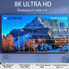 NÖRDIC CERTIFIED CABLES 2m nylonflätad Displayportkabel 1.4 UHD 8K60Hz 4K144Hz HBR3 32,4Gbps 10-bit HDR PVC