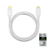 NÖRDIC CERTIFIED CABLES 50 cm Ultra High Speed HDMI 2.1-kabel, 8K@60Hz, 4K@120Hz, 48Gbps, Dynamic HDR, eARC, VRR, Dolby Atmos, nylonflätad, guldpläterad