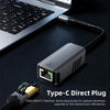 NÖRDIC USB-C till 10Gb Ethernet-adapter, 10GbE USB-C till Ethernet-adapter, kompatibel med USB4 och Thunderbolt 5/4/3, låg värmeutveckling och tyst drift