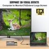 Displayport adapter Male to Female 8K60Hz 4K60/144Hz
