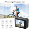 NÖRDIC Dual Screen Action Camera 4K30Hz WiFi 30m Waterproof 20MP 2.0" Display