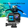 NÖRDIC Dual Screen Action Camera 4K30Hz WiFi 30m Waterproof 20MP 2.0" Display