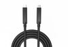 aktiv AOC Fiber USB-C kabel 15m 10Gbps 4K + PD 60W, DP 4-Lane 2-Lane