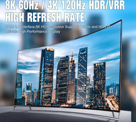 NÖRDIC HDMI 2.1 Splitter 1 till 2 8K60Hz 4k120Hz