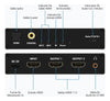 NÖRDIC HDMI 2.1 Splitter 8K60Hz 1 till 2 med inbyggd Extractor för SPDIF/Coaxial/Stereo