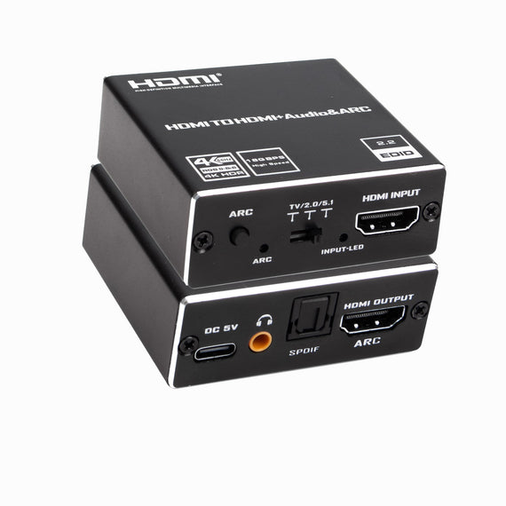 NÖRDIC HDMI ARC Extractor HDMI till HDMI + SPDIF/3,5mm Audio