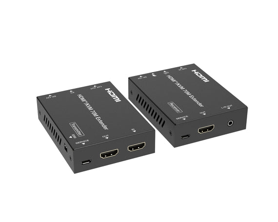NÖRDIC KVM Förlängare HDMI 4K60Hz 70m CAT6