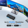 NÖRDIC KVM Switch 3 Computers to3 Monitors 4xUSB3.0 2xDP 1xHDMI 8K30Hz with wireless controller