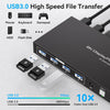 NÖRDIC KVM Switch 4 till 1 DP 8K60Hz 4K144Hz 4xUSB 3.0