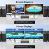 NÖRDIC KVM Switch 4 till 2 DP + HDMI 4K60Hz USB3.0