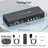 NÖRDIC KVM Switch 4 till 2 HDMI 4K60Hz USB3.0