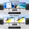 NÖRDIC KVM Switch 4 till 2 HDMI 4K60Hz USB3.0