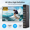 NÖRDIC KVM Switch 4 till 2 HDMI 4K60Hz USB3.0