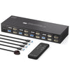 NÖRDIC KVM Switch 4 till 2 HDMI 4K60Hz USB3.0
