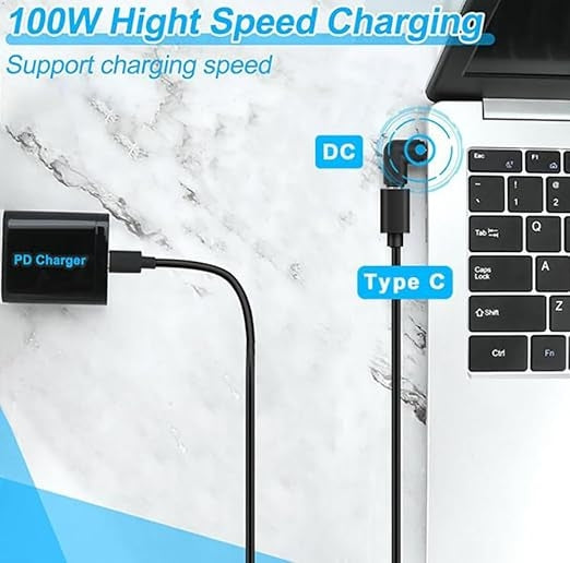 NÖRDIC Laptop-adapter USB-C till DC 7.9x5.5mm 100W