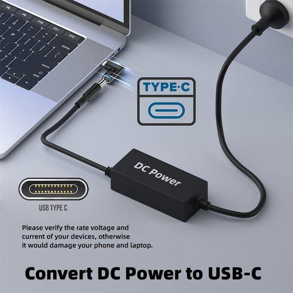 NÖRDIC Laptop-adapter USB-C till DC 4.5x3.0mm 65W