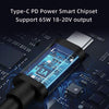 NÖRDIC Laptop Laddnings-kabel USB-C till DC5.5x2.5mm 65W PD 1.5m