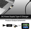NÖRDIC Vinklad Lenovo Square Yellow till USB-C adapter