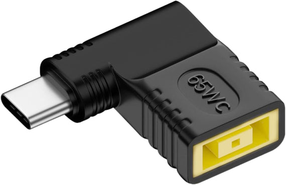 NÖRDIC Vinklad Lenovo Square Yellow till USB-C adapter