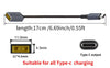 NÖRDIC Lenovo Square Yellow till USB-C adapter 17cm