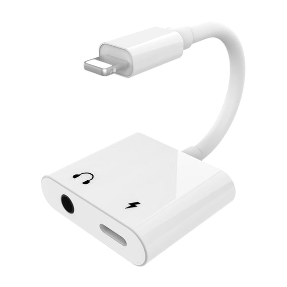 NÖRDIC Lightning Audio adapter med laddning Non MFI