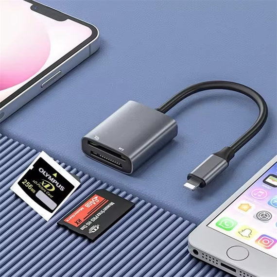 NÖRDIC Lightning Kortläsare 2 Slot MS, xD UHS-I