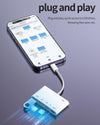 NÖRDIC Lightning Kortläsare 2 Slot SD, MicroSD 3xUSB-A 1xLightning-laddning UHS-I