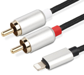 NÖRDIC Lightning (ej MFI) till RCA ljudkabel 3m