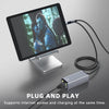 NÖRDIC Lightning till Ethernet-nätverksadapter med 20W laddningsport för iPhone/iPad, RJ45 Plug & Play, 100Mbps, 50cm