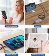 NÖRDIC Lightning till Ethernet-nätverksadapter med 20W laddningsport för iPhone/iPad, RJ45 Plug & Play, 100Mbps, 50cm