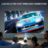 Mini Portable Projector 4K 1080P Full HD Support Android 11 & Netflix - WiFi 6, BT 5.0, 180° Rotation, Home Theater Projector