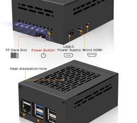 NÖRDIC Raspberry Pi 5-chassi med stöd för PCIe M.2 NVMe SSD