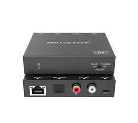 NÖRDIC SPDIF RCA L/R Ljud-Förlängare 300m CAT6
